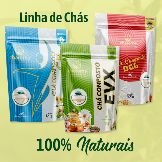 Charoma Linha de Chás 100% Naturais