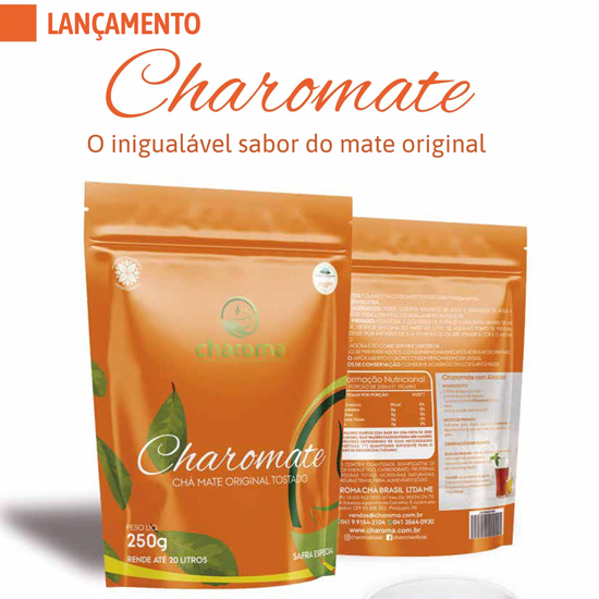 Charomate, o inigualavel sabor do mate natural, lançamento Charoma