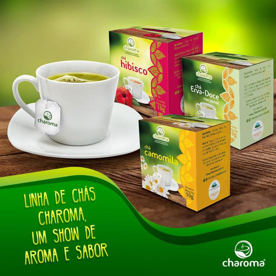 Linha de Chás Charoma, um show de aroma e sabor